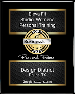Eleva Fit Studio Top 3 Personal Trainer award, Dallas